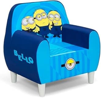 Delta Children Minions Foam Chair for Kids, Blue