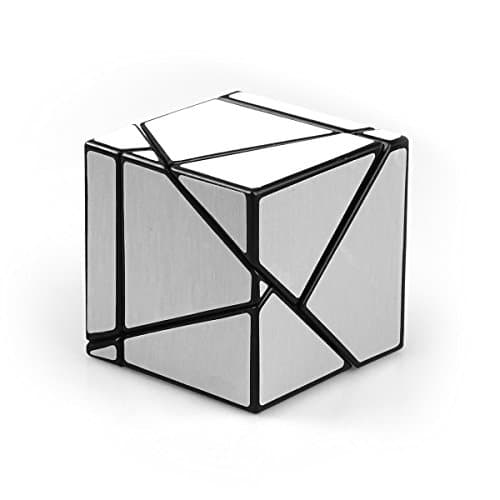 CuberSpeed FangShi LimCube 2x2 Ghost Cube Black with silver sticker