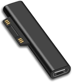Surface Connect to USB C Charging Connector, Compatible for Microsoft Surface Pro 7/6/5/4/3 Go 1/2 Surface Laptop 4/3/2/1, Works with 45W 15V/3A USB C Charger
