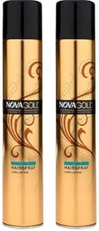 Super Hold Hair Spray For Men & Women of All Hair Types | Professional Strong Hold Hair Styling Spray | No Stiffness & Natural Finish (400 ML) (Pack of 2)