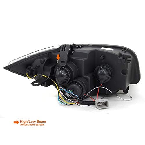 Carpartsinnovate Fits 07-13 E81 E82 E87 E88 1-Series LED Halo Black Projector Headlights