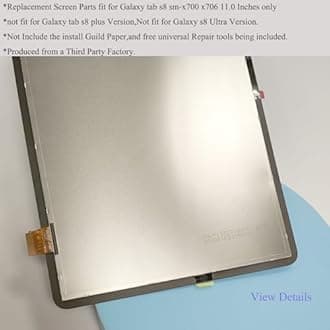 tab s8 Touch Screen Replacement LCD Display Parts for Samsung Galaxy tab s8 X700 X700u X706 11.0 Inches with tab s8 Screen Protector Glass [not fit for Galaxy tab s8 Plus X800 Version]