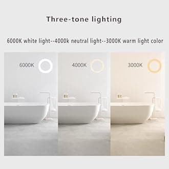Semicircle Anti-Fog Mirror, LED Backlit Vanity Mirror for Home Decor, Half Moon Frameless Wall Mirror, 70*100cm, Right Cut