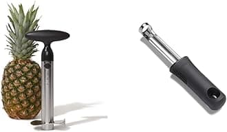 Good Grips Stainless Steel Pineapple Corer & Slicer + OXO Good Grips Apple Corer