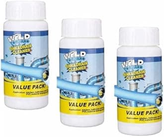 Sink & Drain Cleaner Powder | Powerful Clog Remover | Automatic Toilet Blockage Cleaner for Washbasin, Septic Tank, Pipes (Pack of 2)