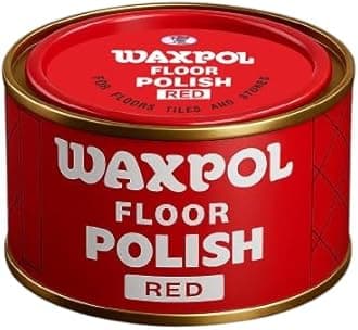 Waxpol Floor Polish Red For Sparkling Shines to your Cement Floors,Vinyl, Tiles, and other hard flooring. 400 g (Pack of 1) RED