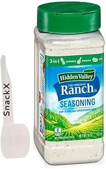 SNACKX FREEZE Hidden Valley Original Ranch Salad Dressing Mix (16 Oz.) Includes Snackx Measuring Spoon.