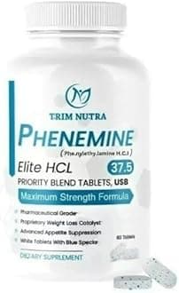 Phen.emine Elite 37.5 – Maximum Strength Appetite Support, 60 Tablets – Fast-Acting Diet Formula (1pack)