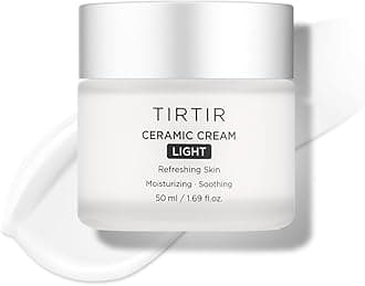 TIRTIR Ceramic Cream Light | Deep moisturizer for Glass Skin, Polyglutamic acid, Centella Asiatica Extract, Skin barrier, Lightweight, Mild, Nature derived ingredients, Dry skin, Korean skincare