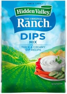 Hidden Valley Ranch Dip and Salad Dressing Mix 1oz Packs (Pack of 12) (Fiesta)