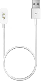 - Charger Cable Replacement for Xiaomi Mi Band 9/Band 8/Redmi Watch 3/4/5 (White, 1 Pack/1.9Ft)