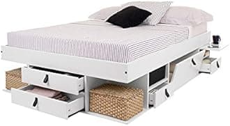 Memomad SET Bali Bed 150 x 200 White + Headboard 170