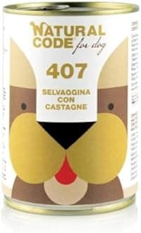 Natural Code 407 Game and Chestnuts Pate Wet Dog Food 400 g