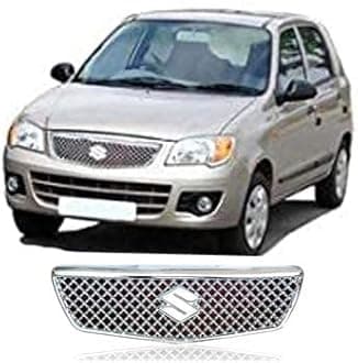 CAR SAAZ Bentley Style Front Chrome Grill Compatible with Alto K10 Type 1 (2010 to 2014)