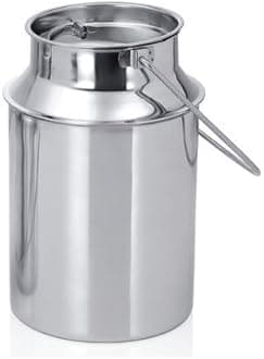 BHATI Stainless Steel Ghee can/Oil Container/Milk Pot/Milk Can (10 LTR)