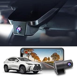Fitcamx Front 4K+Rear 1080P Dash Cam for 2023 2024 Lexus RX350 RX350h RX500h Premium Luxury F Sport (Gen5/AL30), Integrated OEM Look, Dual HD Video, WiFi&APP, Loop Recording, G-Sensor, 128GB Card