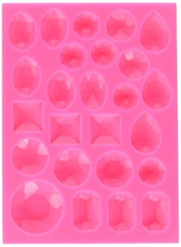 NY Cake Silicone Mold-Assorted Gem, Large -25 Cavities.