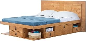Memomad Bali Bed (Oak: Bed + Flat Headboard, 160 x 200 cm), C4021164-136