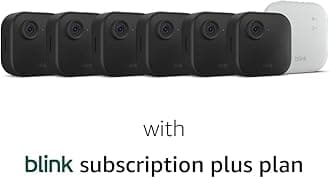 Blink Outdoor 4 XR + 1-Year Subscription — Wireless smart security camera, two-year battery life, extended range. Sync Module XR included — 6 camera system