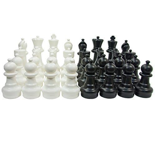 Plastic Garden Chess Set with Nylon Mat