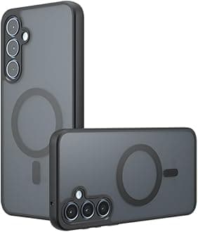 Compatible with Samsung Galaxy A24 4G Case Cover,Compatible with MagSafe,Compatible with Samsung Galaxy A24 4G Built-in Magnetic Anti-Shock Cell Phone Case Black