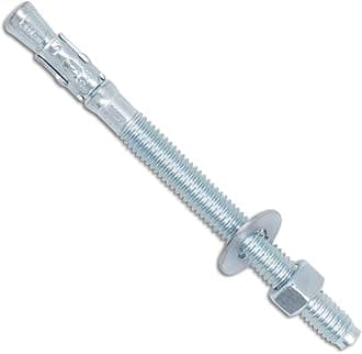 1/2" x 5-1/2" Wedge Anchor Zinc Plated, Heavy Duty Fastener Wedge Anchors for Cement and Concrete, Carbon Steel Anchor Bolts (12 pcs)