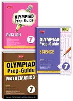 Olympiad Prep-Guide Class 7, IMO-NSO-IEO Chapterwise Previous Year Question Paper For 2022-23 Exam, Set of 3 Books (Mathematics, Science, English)