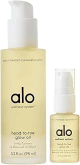 Head-to-Toe Glow Oil + Travel | Glow-Boosting Natural Dry Body Oil | Jojoba, Amla, Aloe & Vitamin E | Hydrates & Nourishes Skin | Citrus Scent | 3.2 + 0.7 Oz