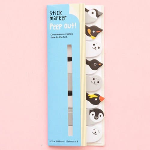 Cute Cartoon Sticker Bookmar Sticky Note Mark Flagss Post It Memo