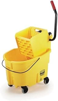 Rubbermaid Commercial Wave Brake Side Press Mop Bucket