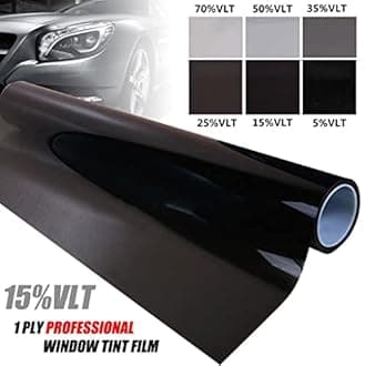 PSSC Window Film Professional Car Auto Van Limo Tint Black Scratch-Resistant 100cm x 6m 5% Very Dark