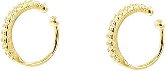 Fake Hoop Earrings CZ Cubic Zirconia Cartilage Earring 925 Sterling Silver Earrings Ear Cuff Huggie Dainty Minimal Conch Piercing Non Pierced Ear Pods Clip on Earrings for Women