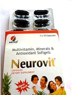 Pmw Neurovit Multivitamin, Multimineral and Antioxidant Sofgel Capsules By Antex (Buy 2 Get 1 Free)
