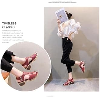 Libiyi Sandals, Libiyi Women's Comfy Orthotic Sandals, Libiyi Peep Toe Hollow Weave Fish Mouth Zipper Chunky Heel Sandals