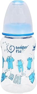 Prince 150mlBaby Feeding Bottle for Boys | Perfect for Newborns and Toddlers | Ideal for 0-5 Years | Comfortable Grip and Leak-Proof Design for Easy Feeding - Blue