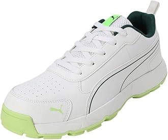 PUMAMen, Cricket Classicat, White-Malachite-Speed Green, Cricket Shoe, 5UK, (10780709)