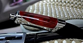 K1AutoParts Wood Style Hand Brake HandBrake Cover Parking Sleeve Protector Decoration For Toyota Fortuner