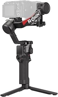 DJI RS 4 3-Axis Stabilizer for DSLR and Mirrorless Camera, Canon/Sony/Panasonic/Nikon/Fujifilm, 2nd Generation Native Vertical Shooting Support, 2-Mode Switching Joystick, Teflon Shaft Arm, Camera