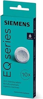 SIEMENSEQ. Series TZ80001 Cleaning Tablets Pack of 10 for All Coffee Machines and Built-in Fully Automatic[Amazon-developed Certification] Compact by Design