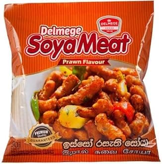 Delmege SOYA Meat | Authentic Sri Lankan Taste | (Prawn Flavour, Pack of 10)