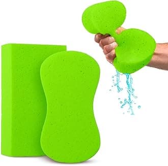 Large Multi-Purpose Sponges - 2 Pack, Perfect for Car Wash, Household Cleaning & Painting