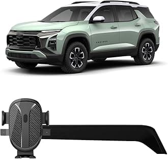 for Car Phone Holder for 2024 2025 Chevy/Chevrolet Equinox Accessories Dash Mount Cell Phone Mount for Most Smartphones Auto Interior Accessories One-Hand Operation 360 Degree Rotation