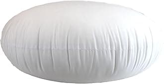 MoonRest Round Pillow Insert Hypoallergenic Polyester Form Stuffer-%100 Cotton Blend Covering for Sofa Sham, Decorative Pillow, Cushion and Bed - 21 X 21 Inch
