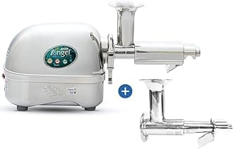 AG-7500SFH Stainless Steel Premium Cold Press Slow Juicer, SUS-304 Food Grade, Anti-Jamming Auto-Reverse Function, 10-Year Warranty