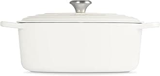 Le Creuset Enameled Cast Iron Signature Oval Dutch Oven, 6.75 qt., White