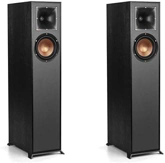 Klipsch Reference R-610F Floorstanding Speaker, Black, Pair