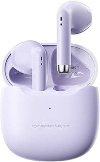 Purple Blue Tooth Ear Buds Wireless Bluetooth Earbuds for iPhone Android Phone, Waterproof Bluetooth 5.3 Headphones Deep Bass TWS Wireless Earphones, Small Earbuds for Small Ear Canals for Kids Women