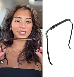 Curly Hair Headbands, 1 Pcs Sunglasses Headband, Black Square Headband, Unisex Hairstyle Fixing Tool for Curly Thick Hair