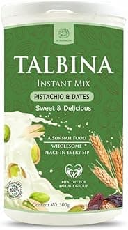 AL MASNOON Talbina Pista & Dates Instant Mix/Sweet & Delicious/A Sunnah Food For All Age Group (300g Pack of 1)