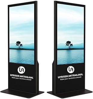 43 Inch Digital Standee | Full HD LED Display | Smart Digital Signage for Advertising, Restaurants, Malls & Retail Stores | Metal Body, Plug & Play, Wi-Fi & USB Support